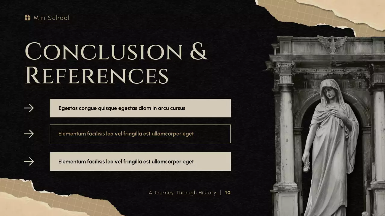 Black and Beige Classic History Course Presentation