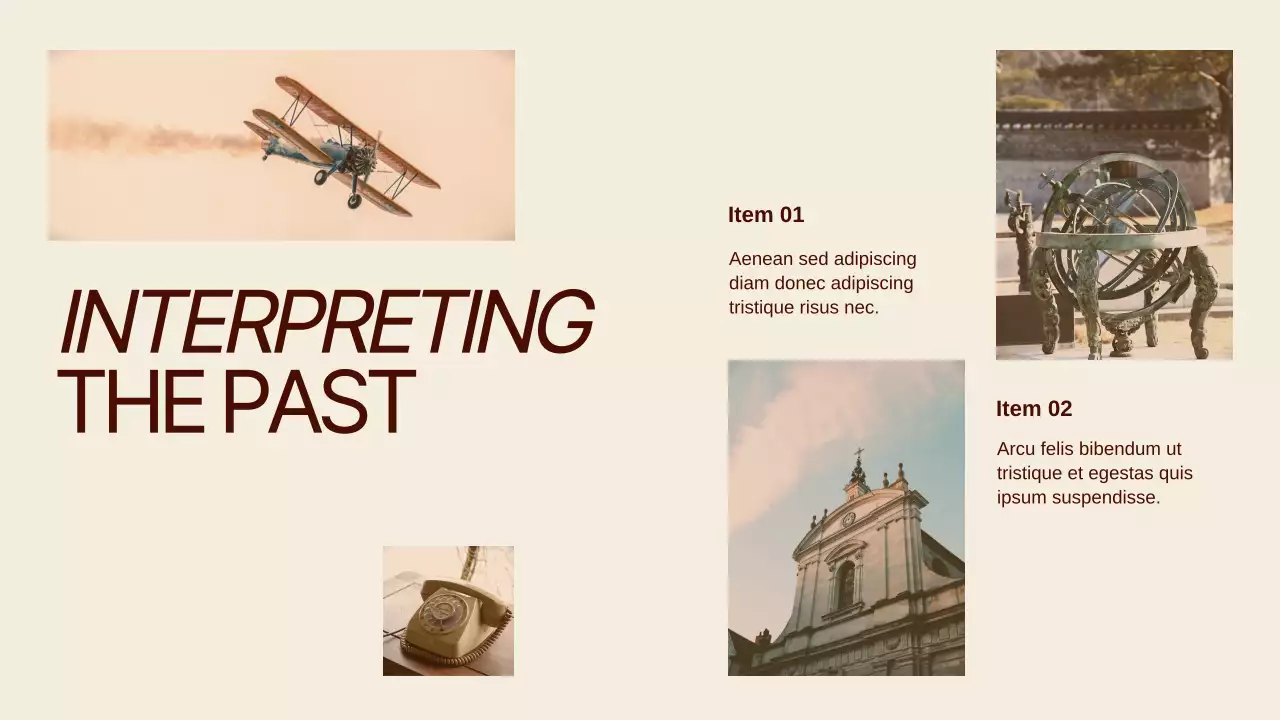 Brown and Beige Minimalist History Project Presentation