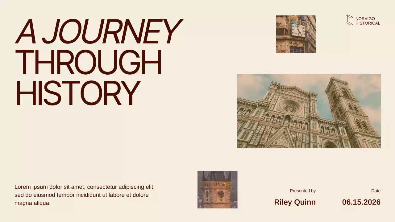 Brown and Beige Minimalist History Project Presentation