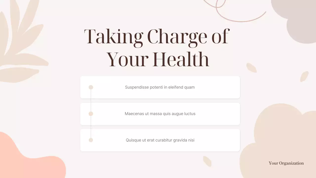 Beige Elegant Health Lecture Presentation