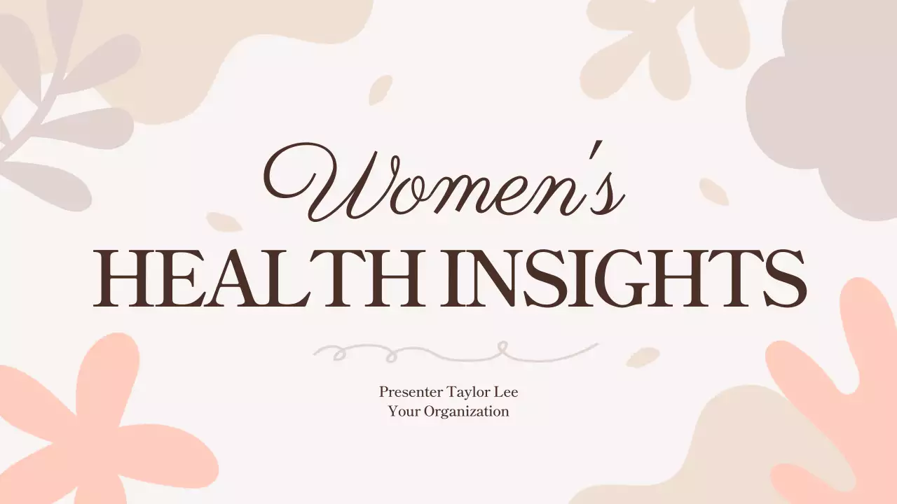 Beige Elegant Health Lecture Presentation