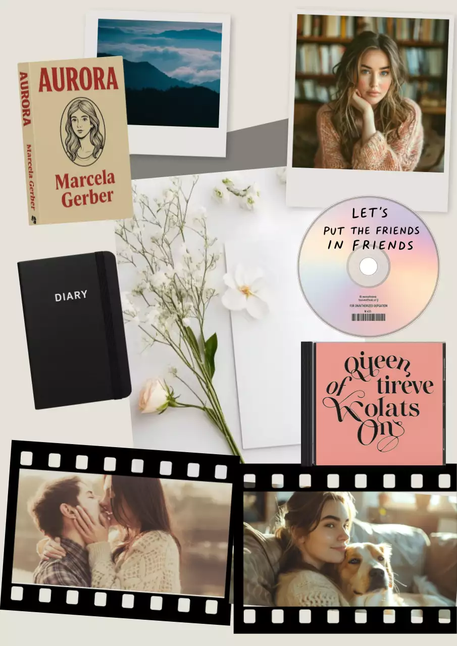 Beige Vintage Lifestyle Diary Poster