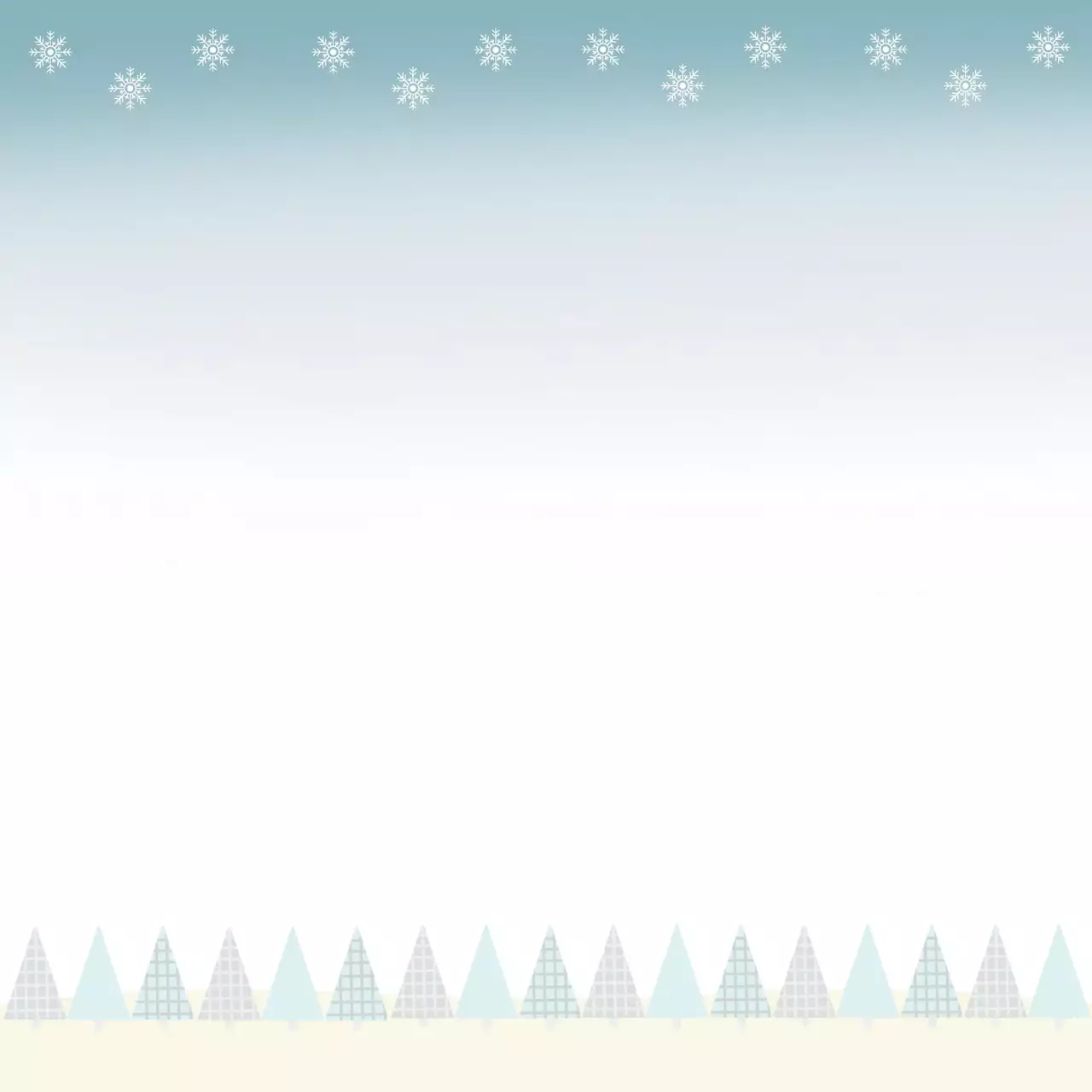 하늘색 심플 겨울 메모지