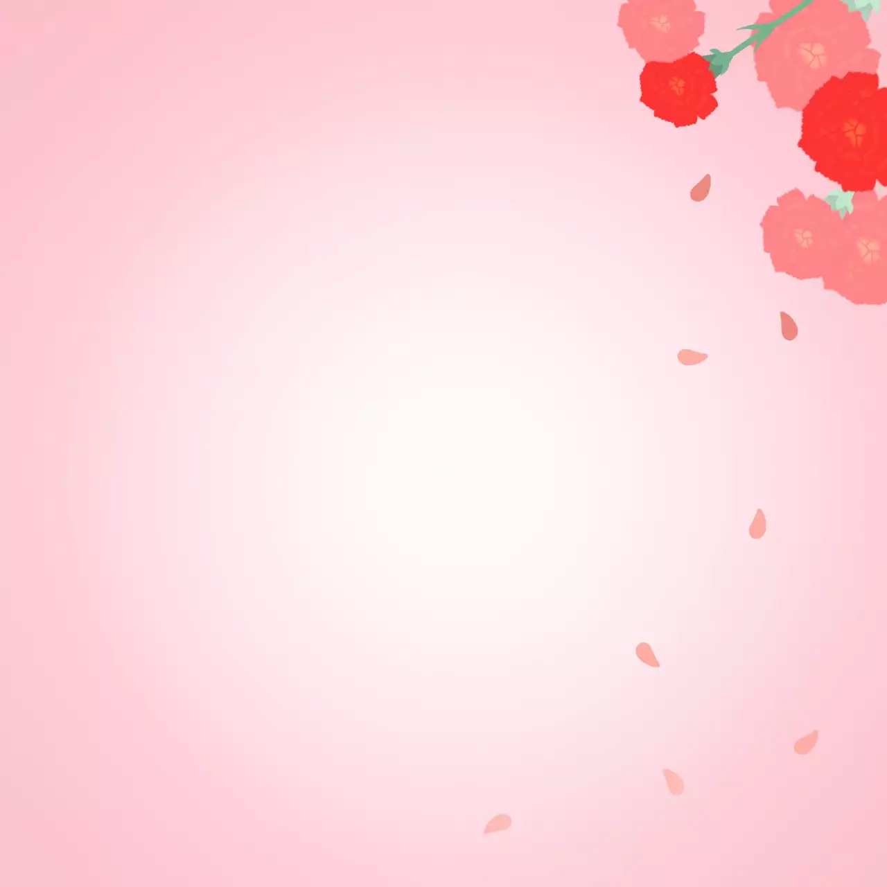 핑크 아기자기한 어버이날 카드