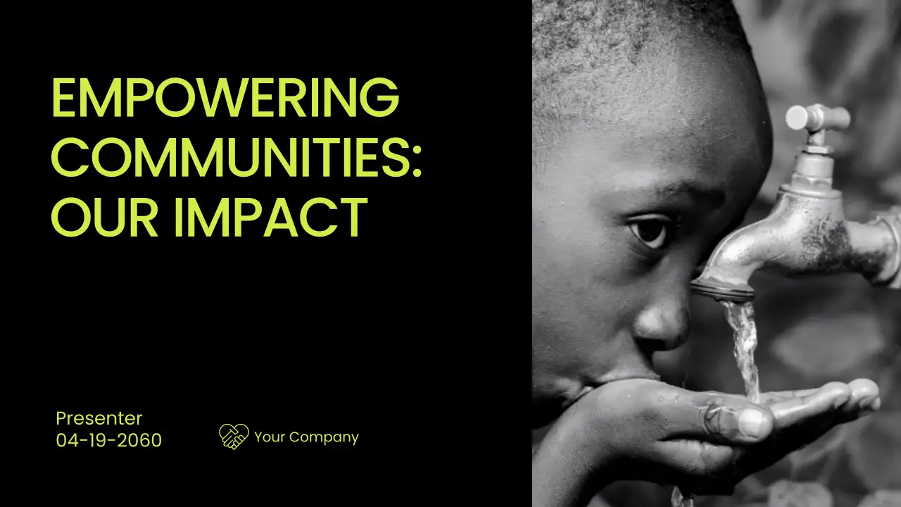 블랙 모던 커뮤니티 프레젠테이션