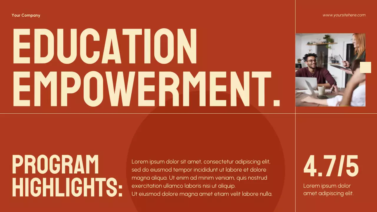 Bài thuyết trình về tác động của cộng đồng hiện đại màu đỏ