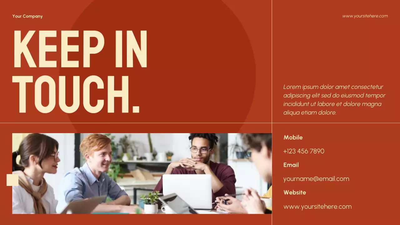 Bài thuyết trình về tác động của cộng đồng hiện đại màu đỏ