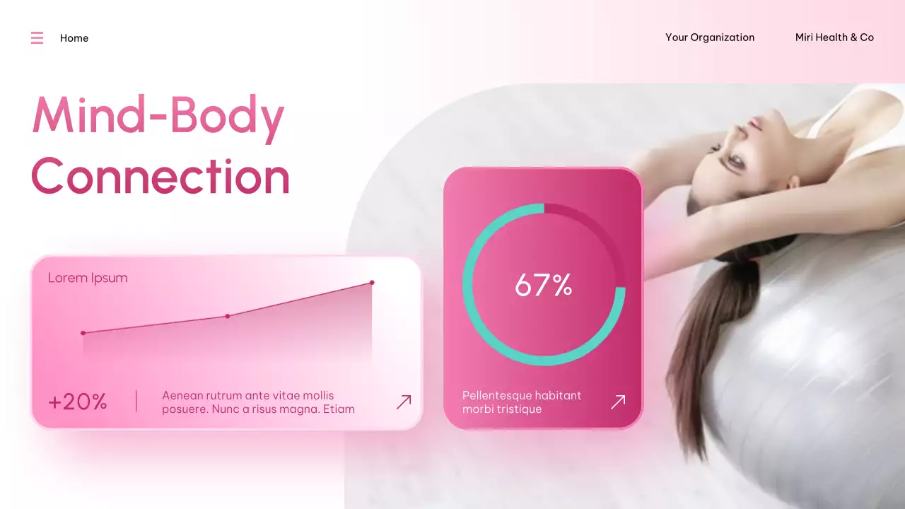 Pink Modern Women's Health Presentation