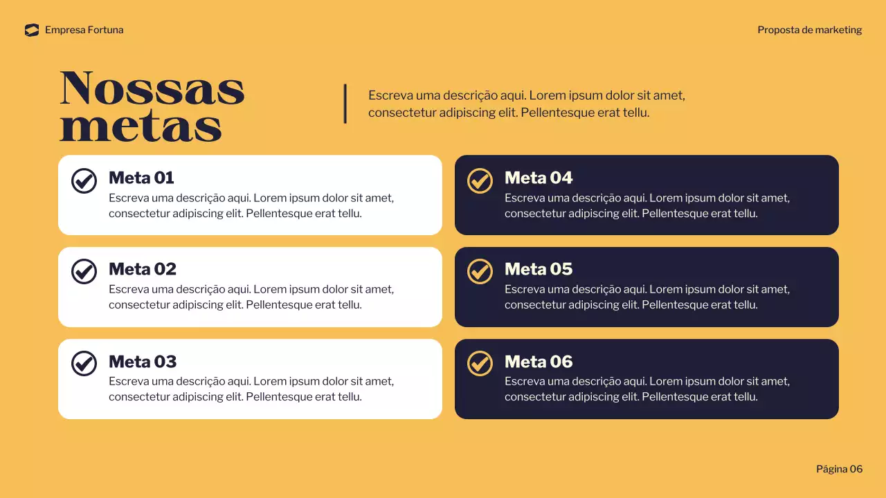 documento de marketing moderno da marinha