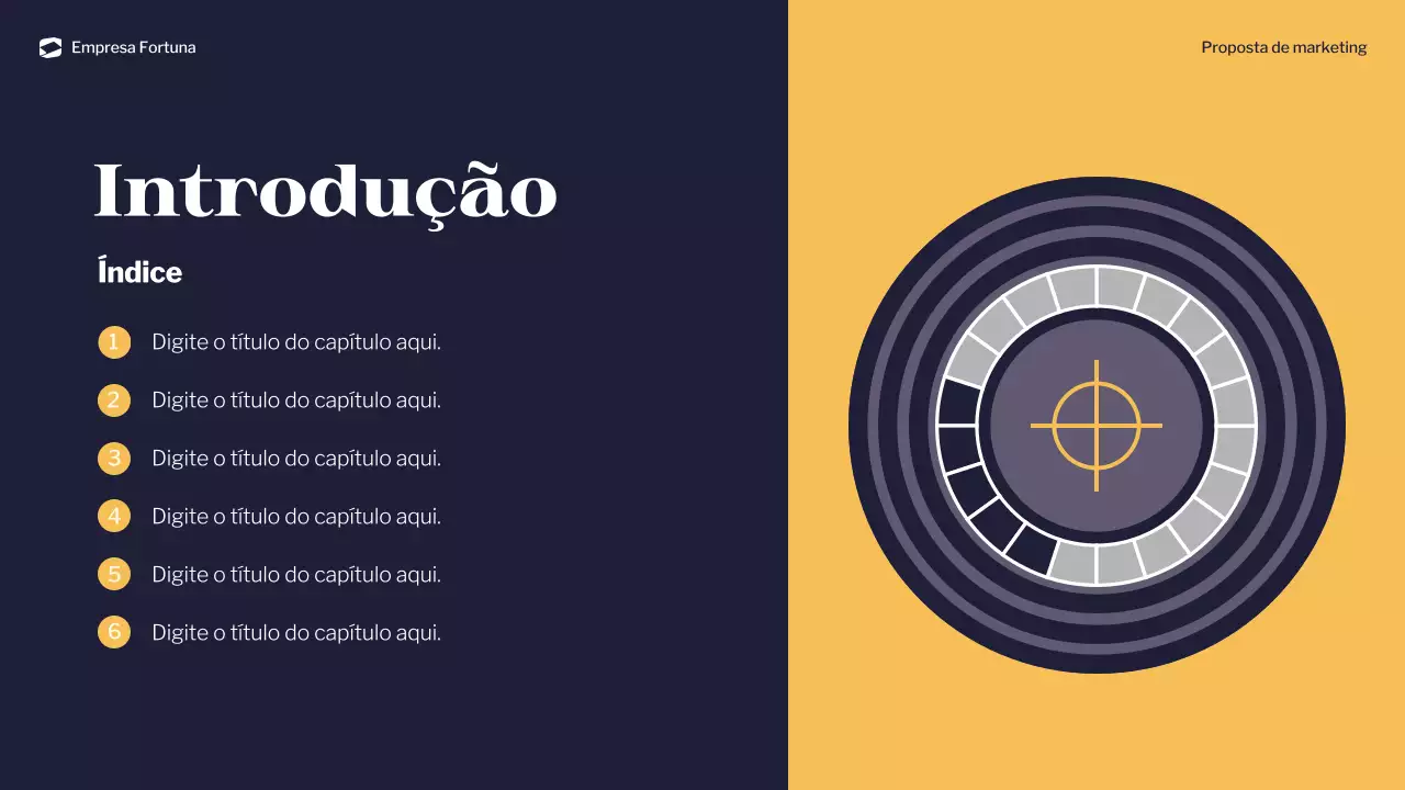 documento de marketing moderno da marinha