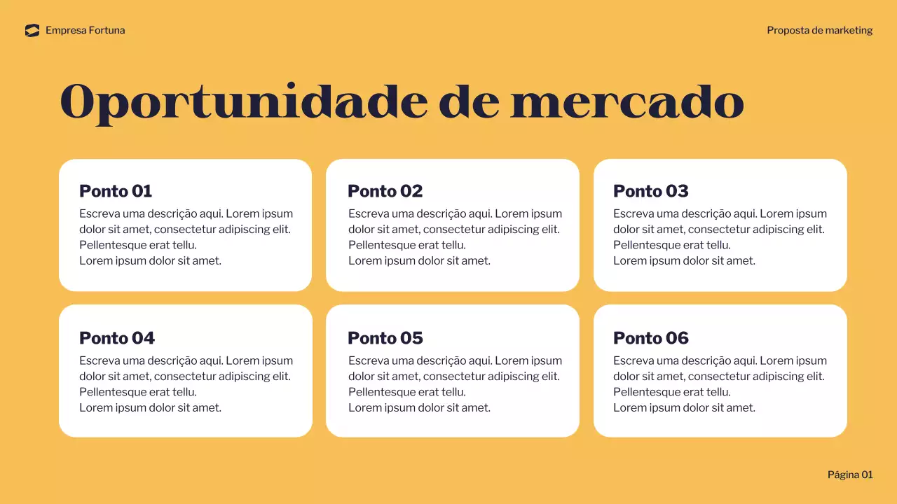 documento de marketing moderno da marinha