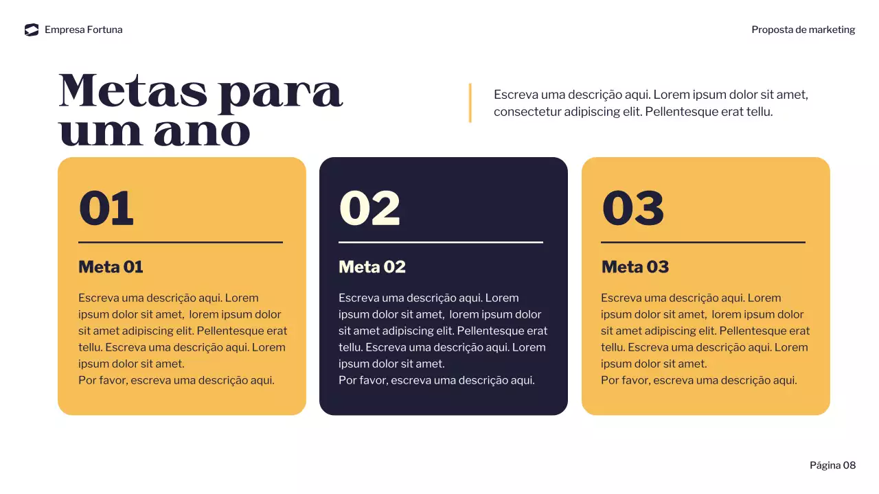 documento de marketing moderno da marinha