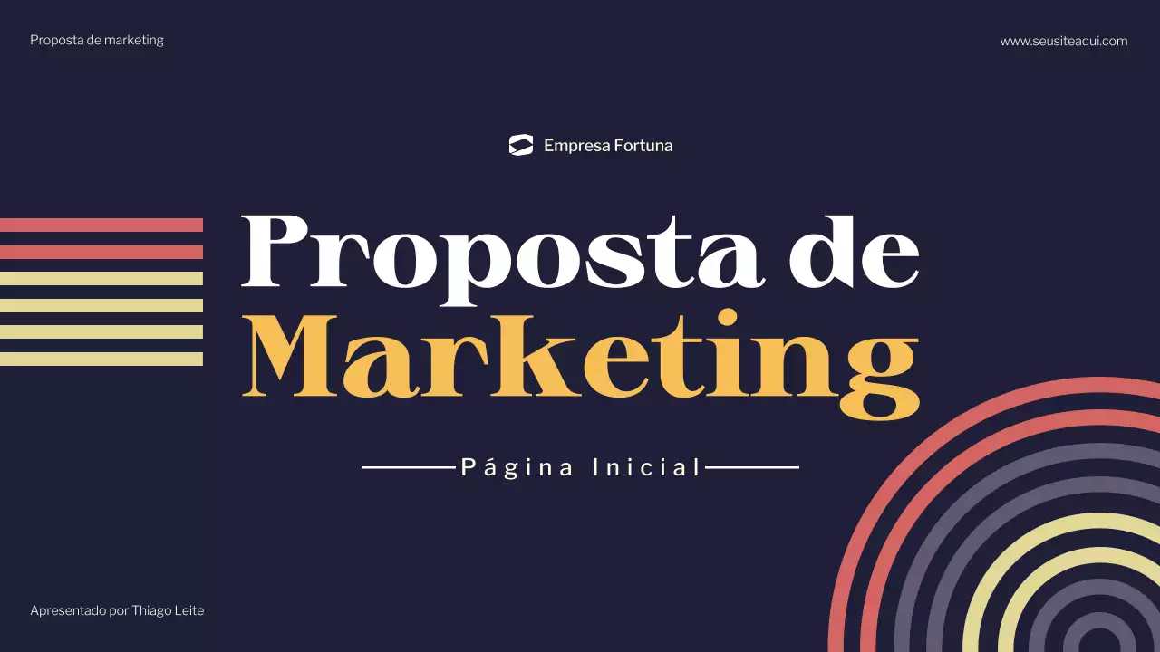 documento de marketing moderno da marinha