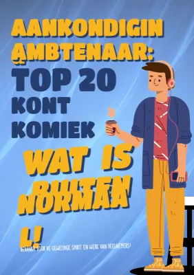 Aankondiging Blue Comic Wedstrijd