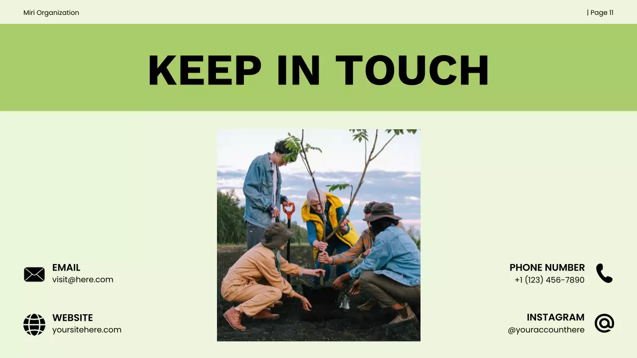 Green and Black Bold Non-Profit Impact Report Presentation