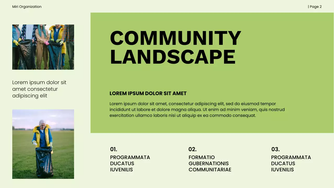 Green and Black Bold Non-Profit Impact Report Presentation