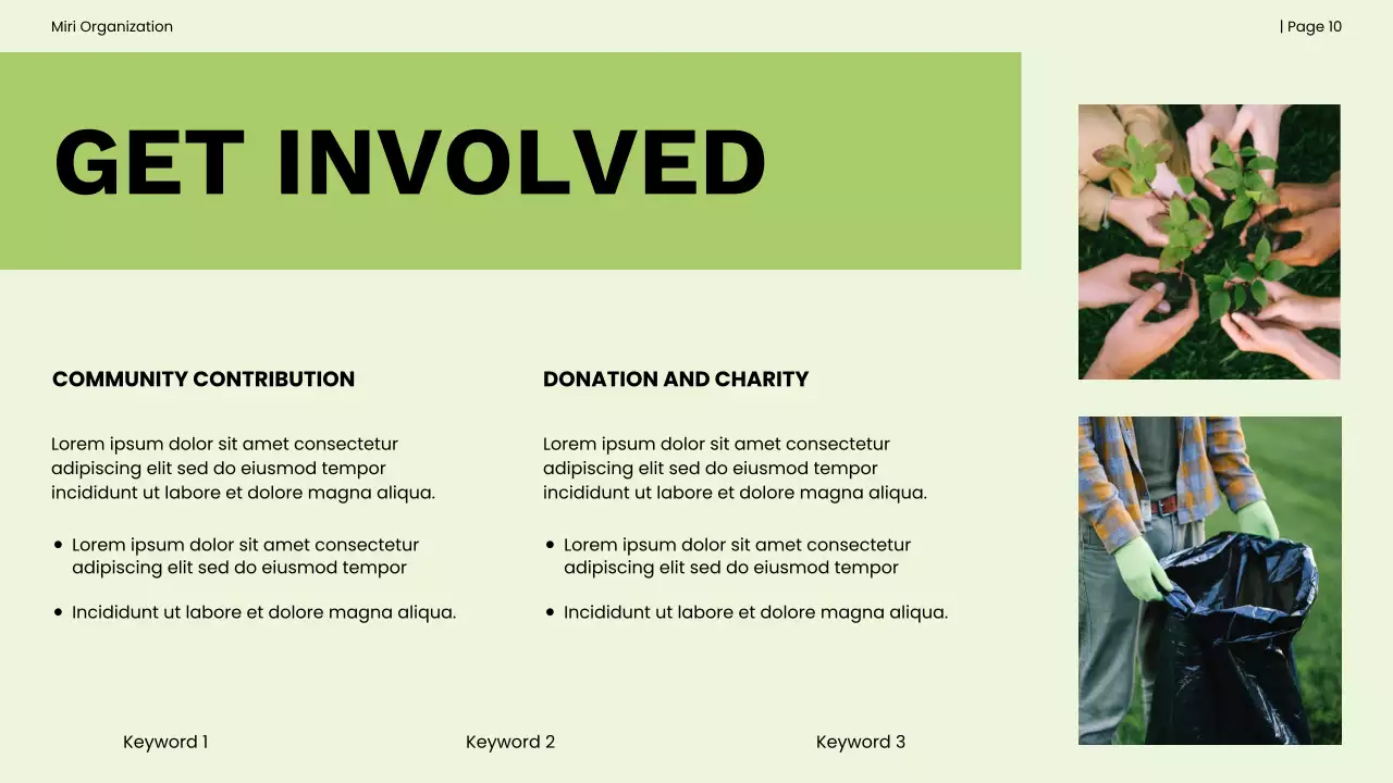 Green and Black Bold Non-Profit Impact Report Presentation