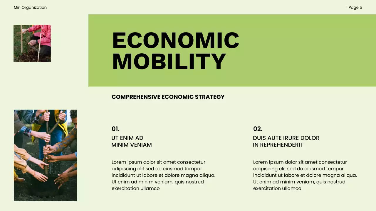 Green and Black Bold Non-Profit Impact Report Presentation