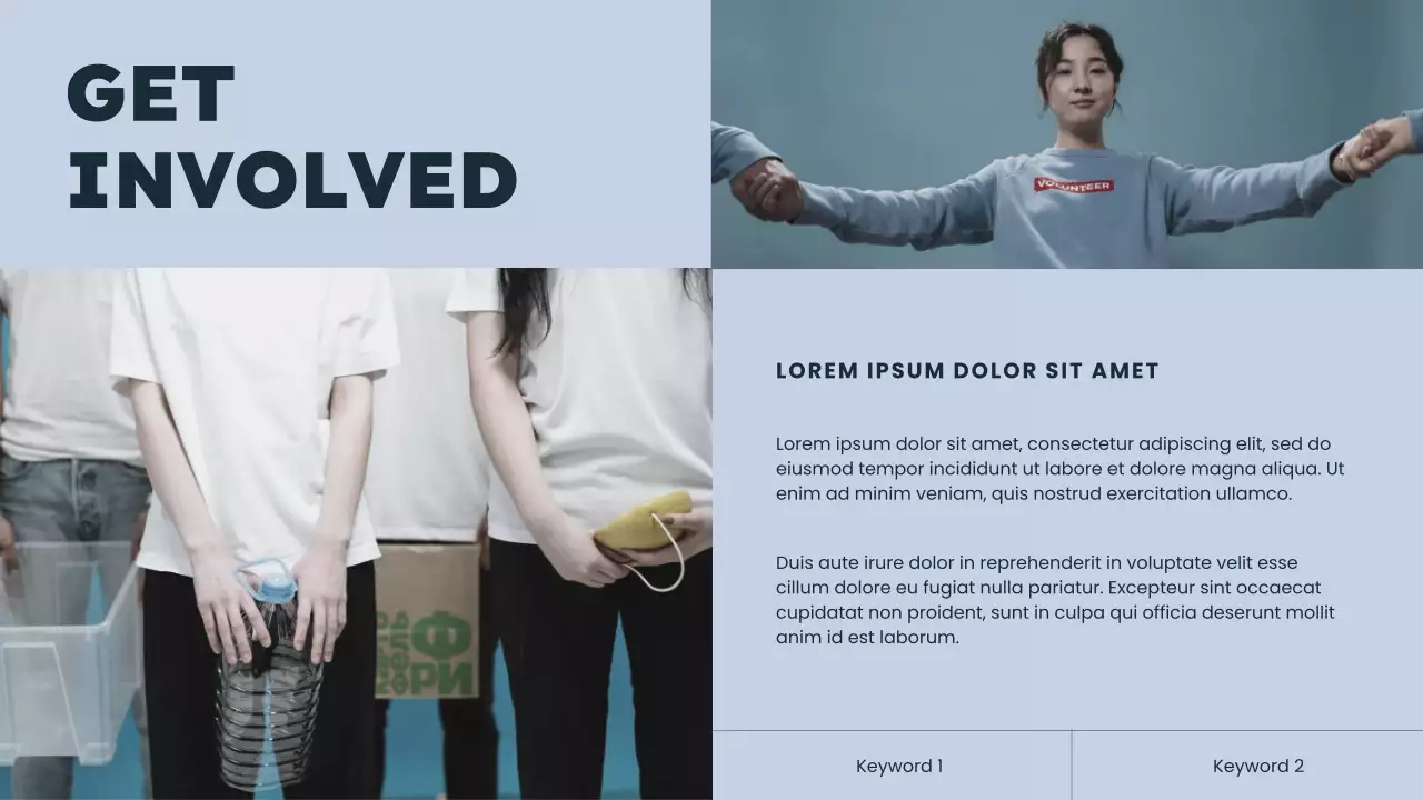 Blue and Black Minimalist Non-Profit Organization Impact Report Presentation