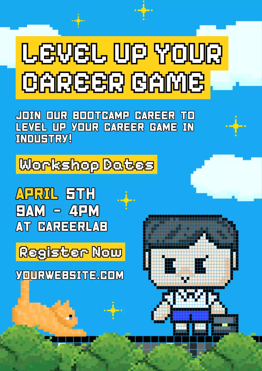 Blue Pixel Career Bootcamp Webposter