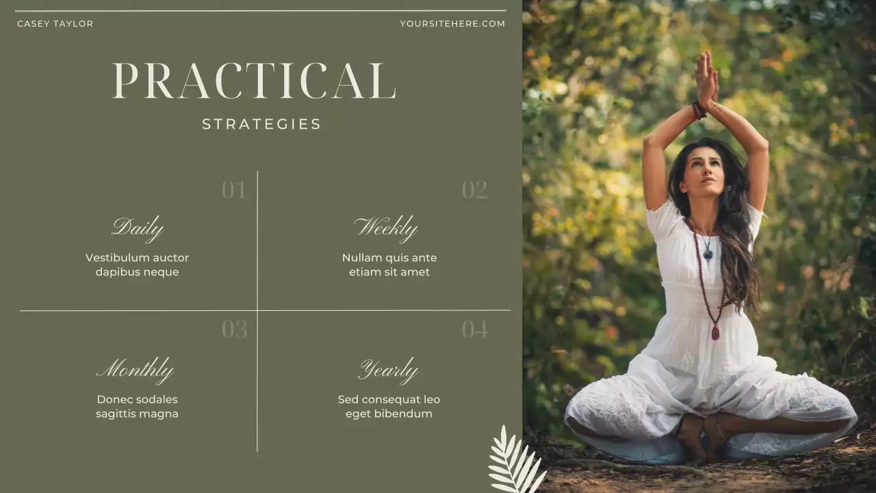 Green Elegant Minimalist Wellness Guide Presentation