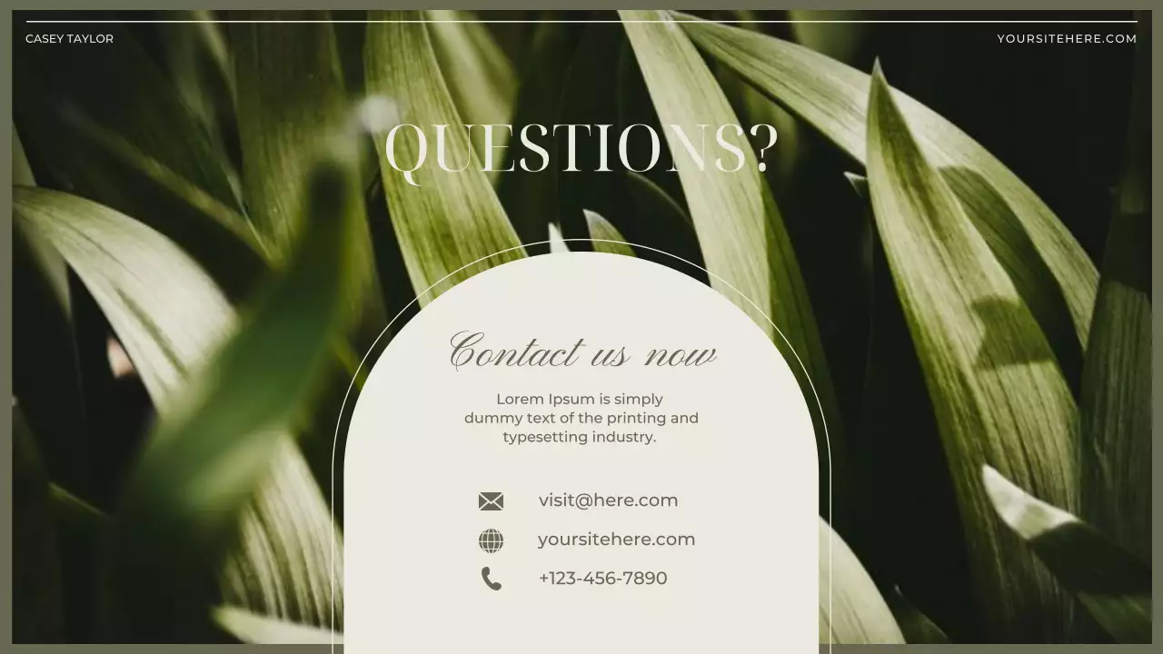 Green Elegant Minimalist Wellness Guide Presentation