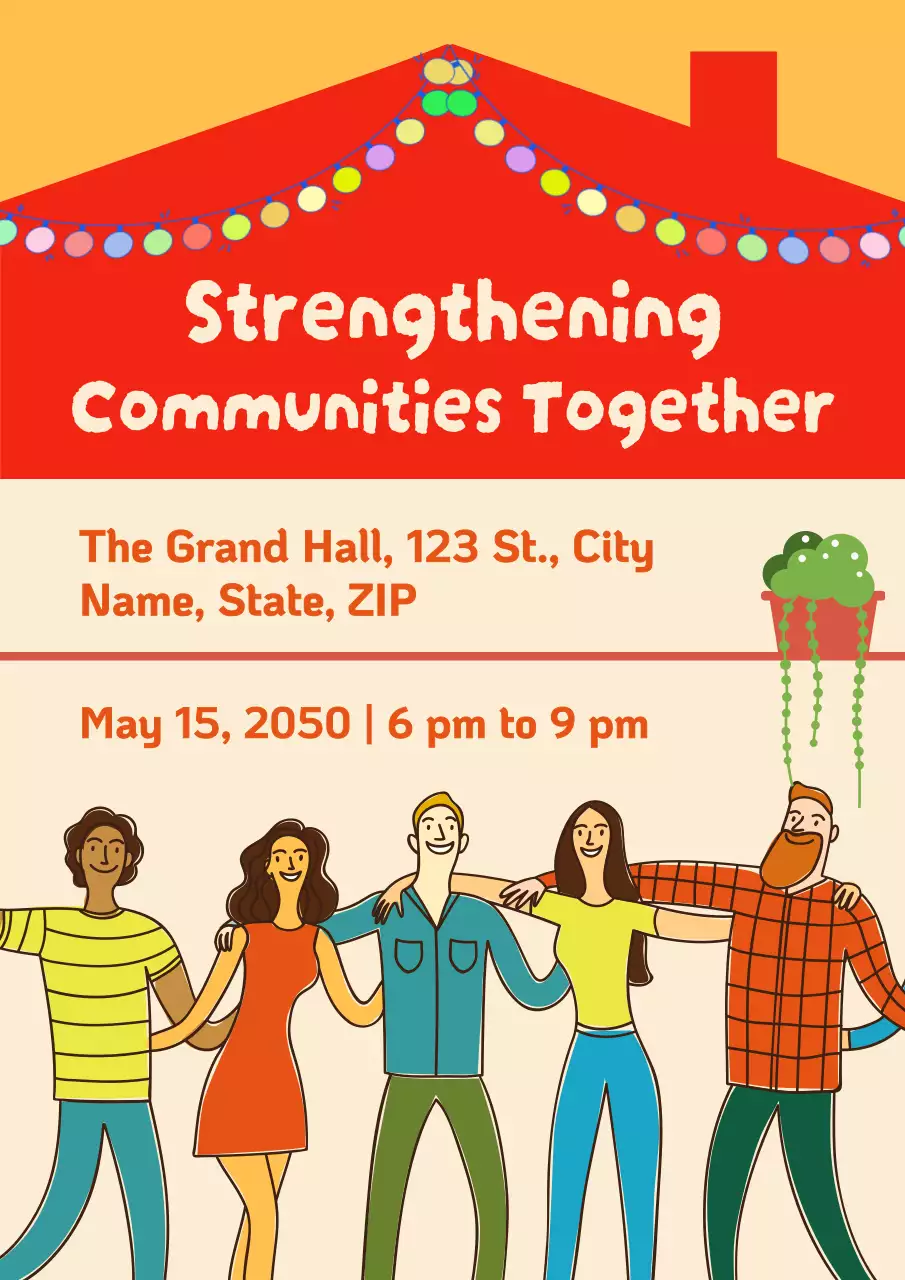 Community Activities Promotion Poster