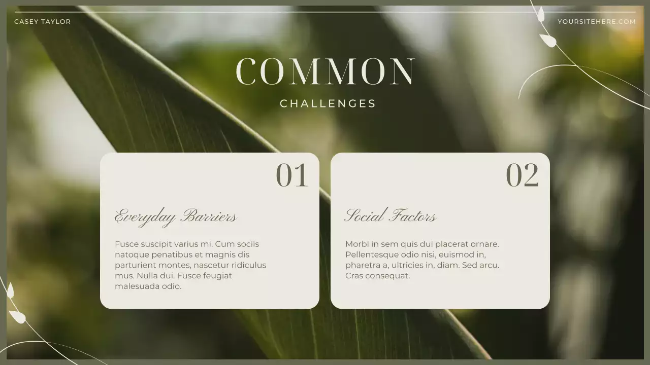 Green Elegant Minimalist Wellness Guide Presentation