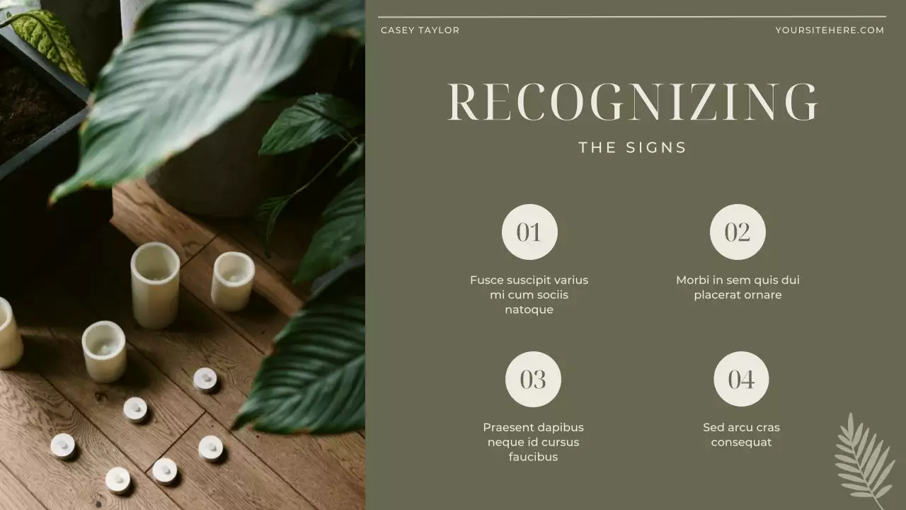 Green Elegant Minimalist Wellness Guide Presentation