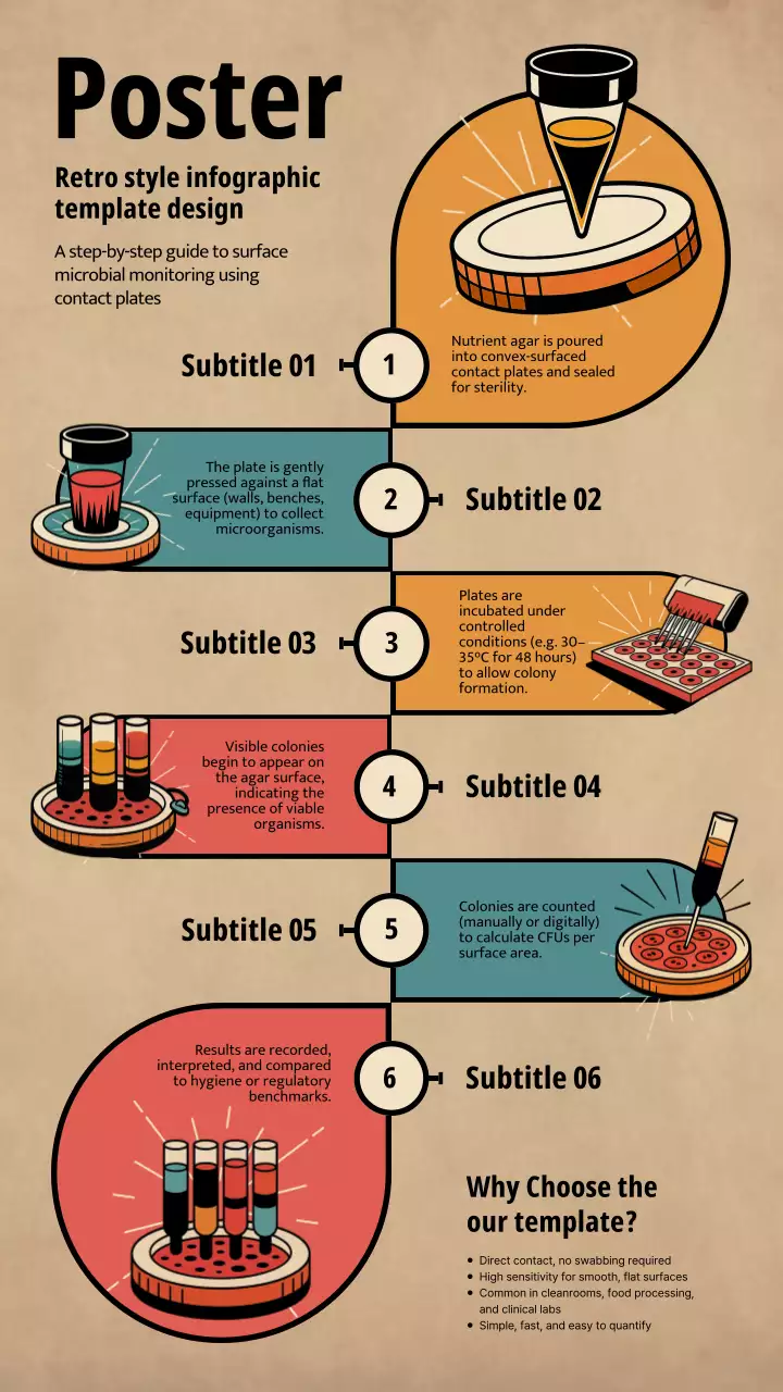 Beige Retro Infographic Guide Instagram Poster