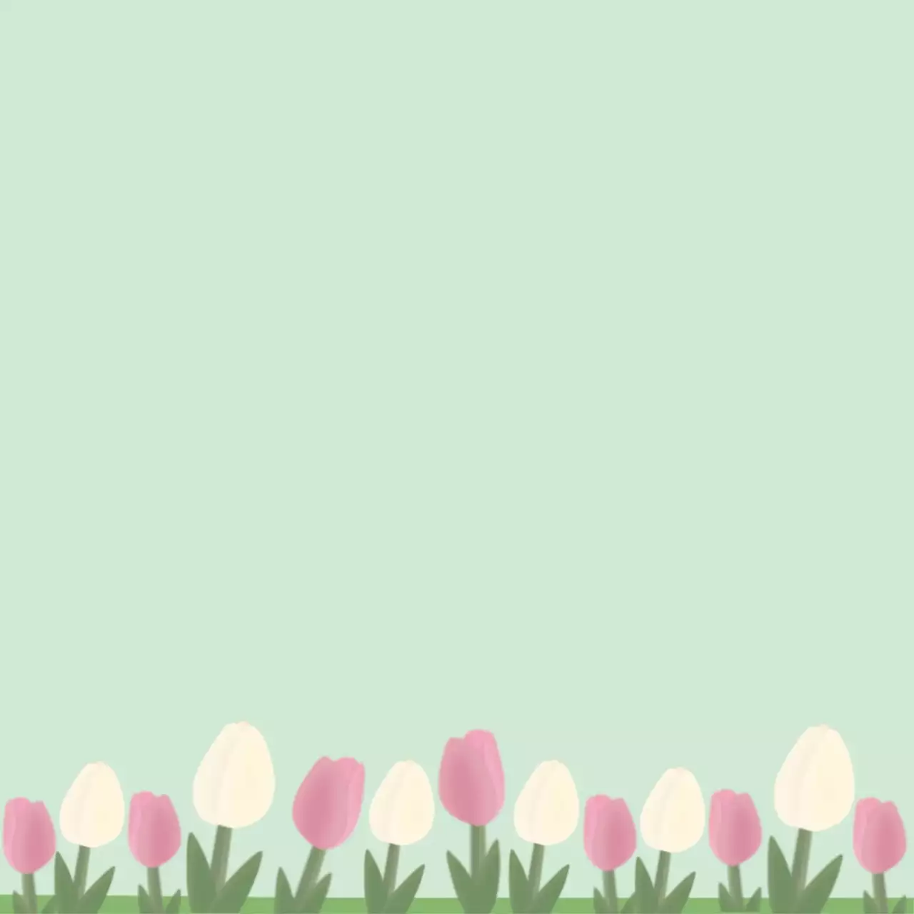 민트 심플 꽃 축제