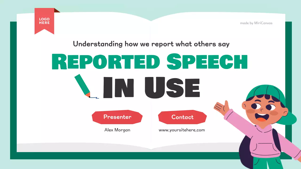 Green And Mint Cute Education Guide Presentation