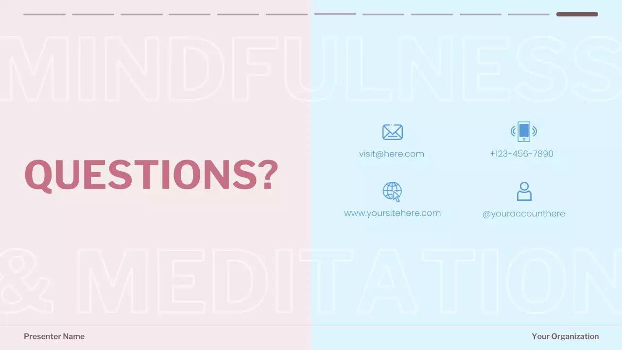 Calm Modern Mindfulness Presentation