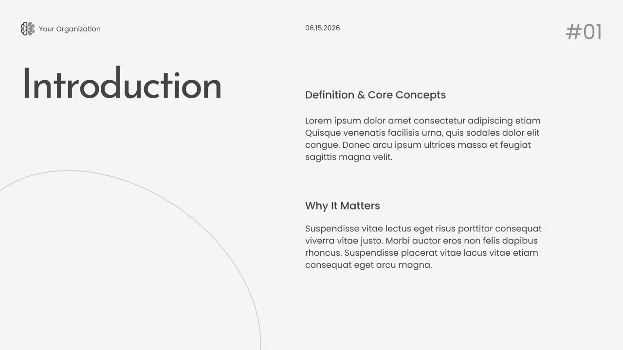 Grey Minimal Mindfulness Lecture Presentation
