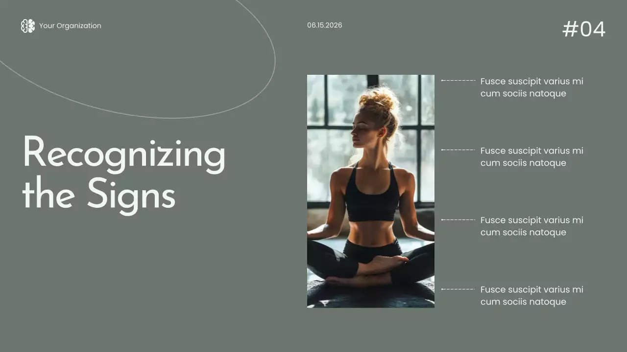 Grey Minimal Mindfulness Lecture Presentation