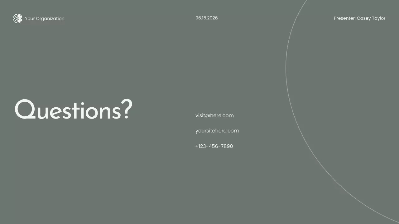 Grey Minimal Mindfulness Lecture Presentation