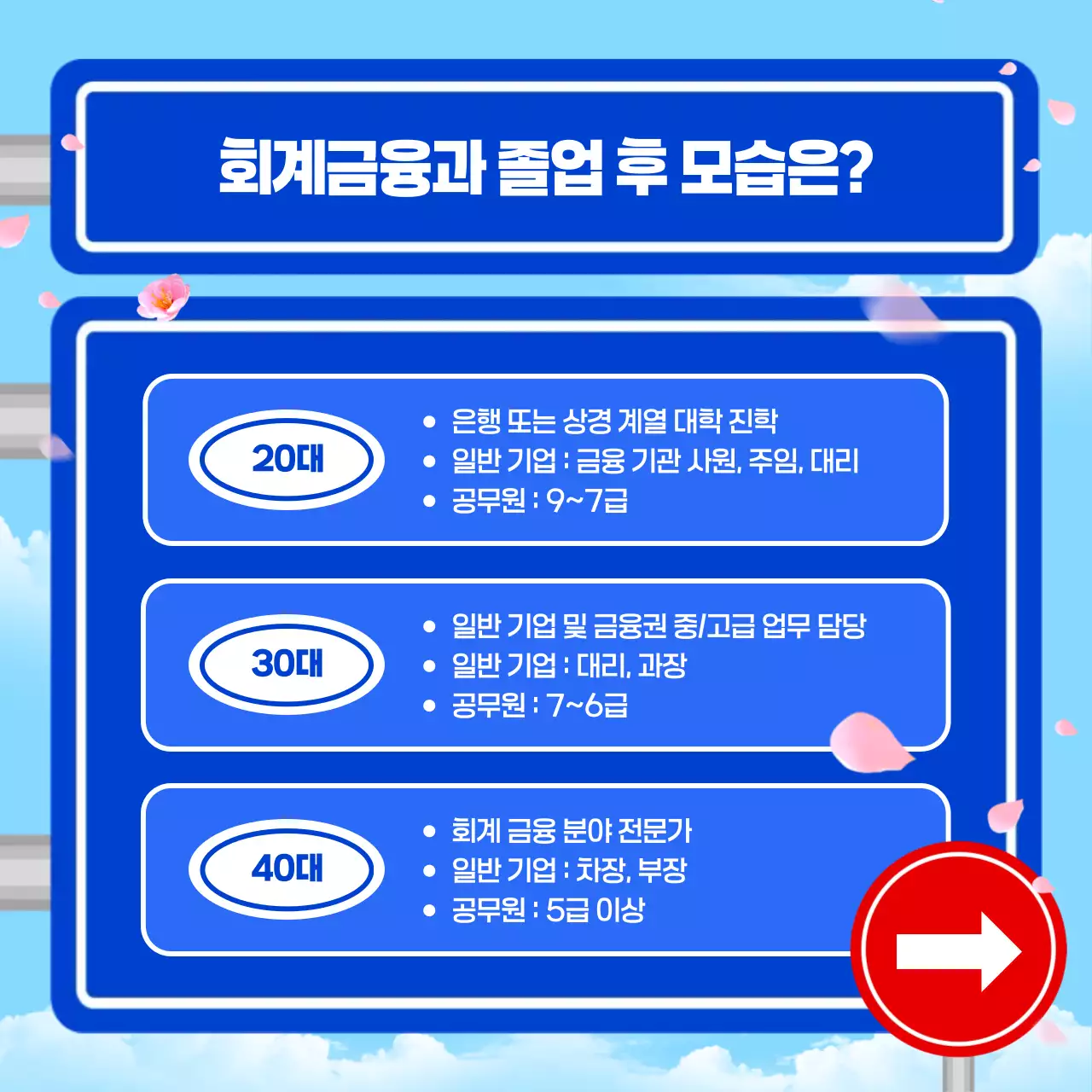 하늘색 모던 교육생 모집 홍보