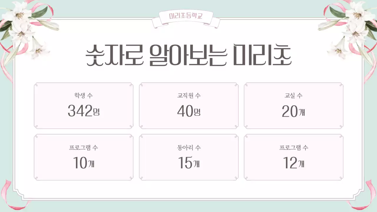 핑크 우아한 개교 기념