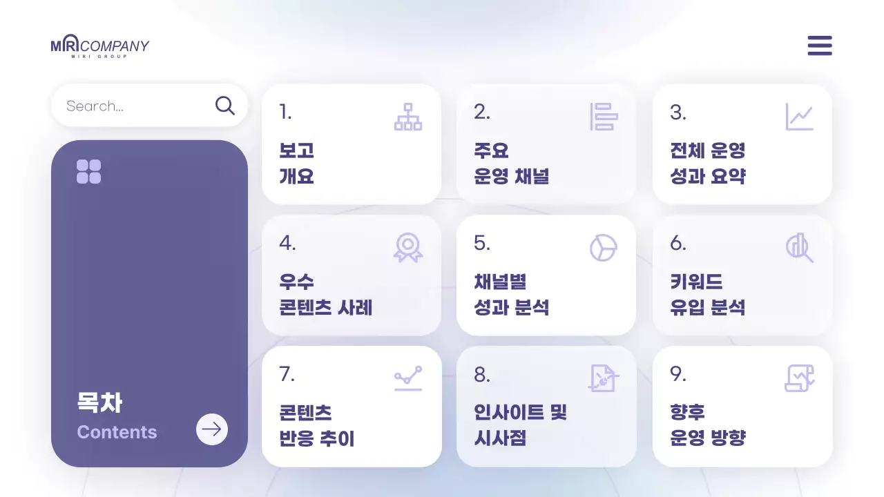 흰색 모던 소셜미디어 보고서