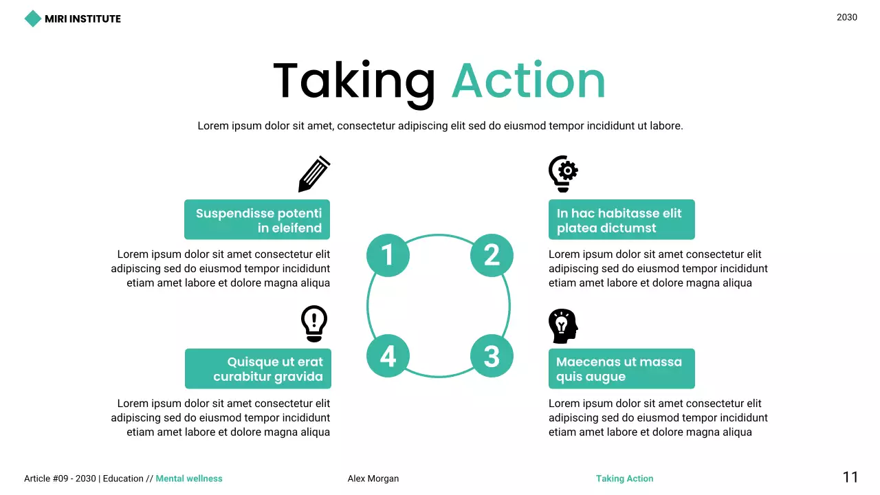 Teal Modern Minimalist Youth Mental Health Presentation