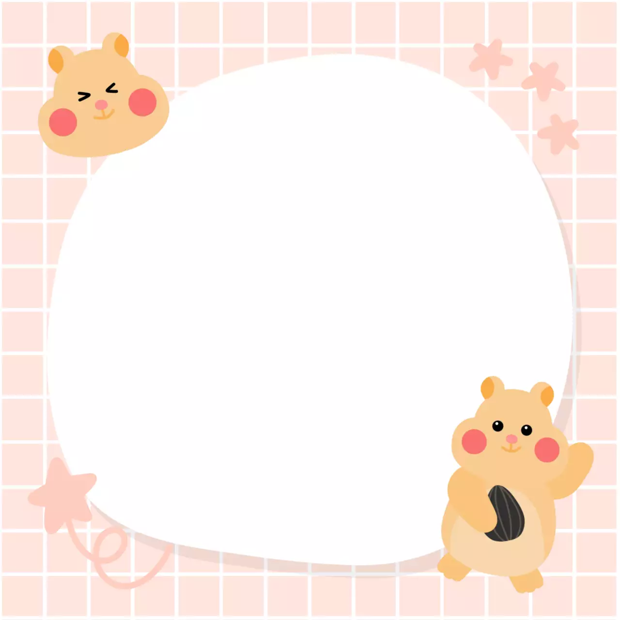 핑크 아기자기한 포토프레임