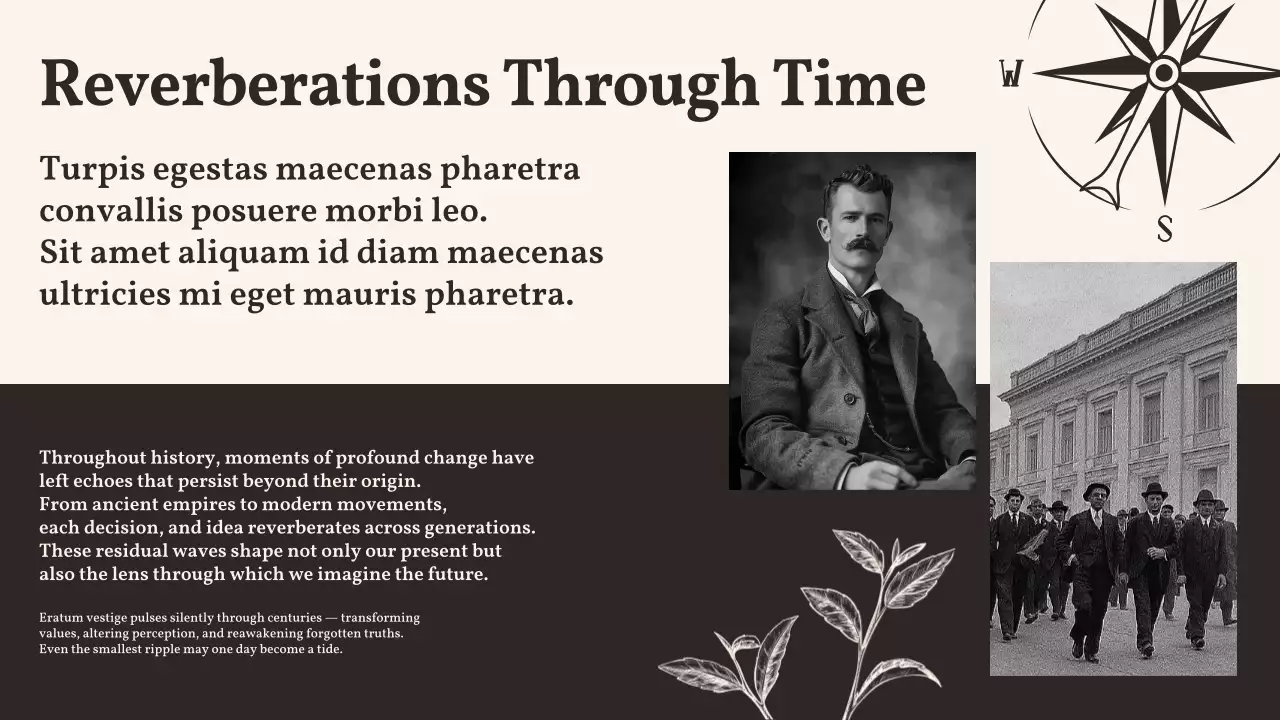 Beige Classic History Class Presentation