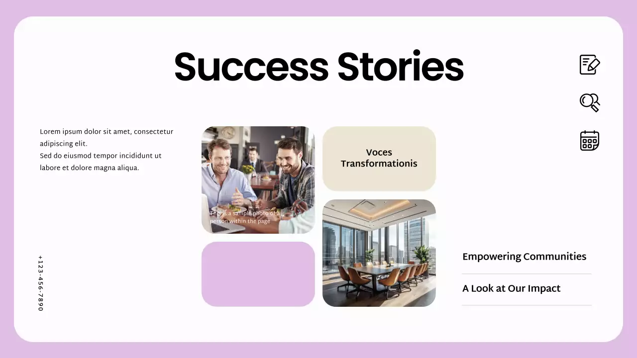 Purple Modern Community Report Presentation