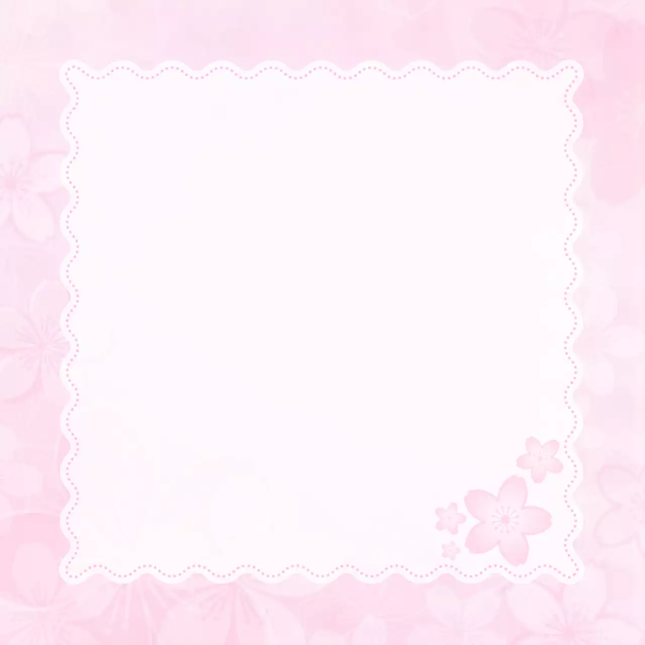 핑크 아기자기한 꽃 패턴 메모지