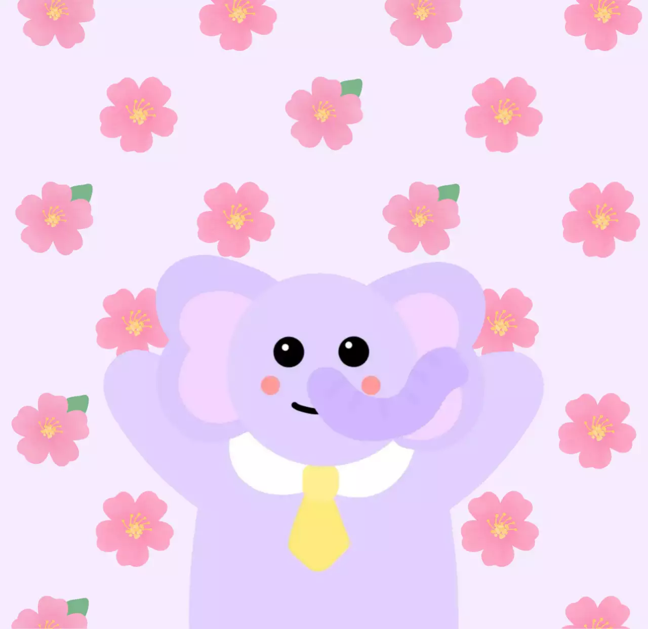 연보라 아기자기한 캐릭터 스티커