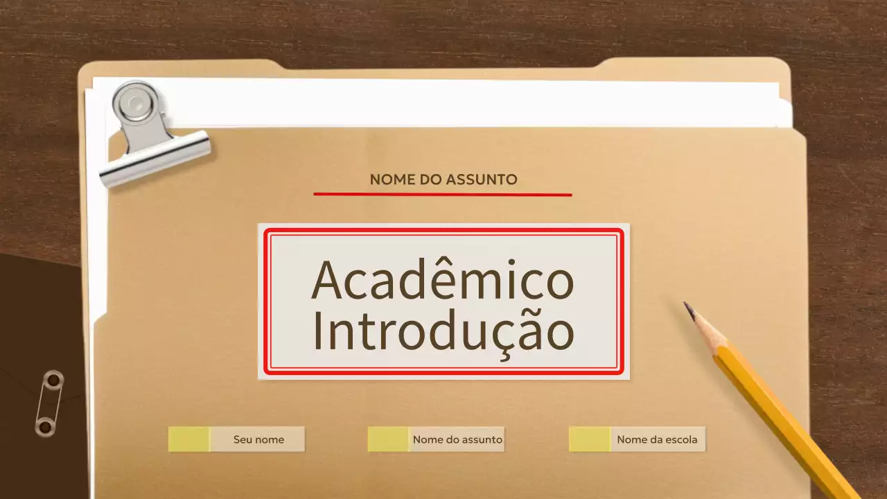 documento académico clássico bege
