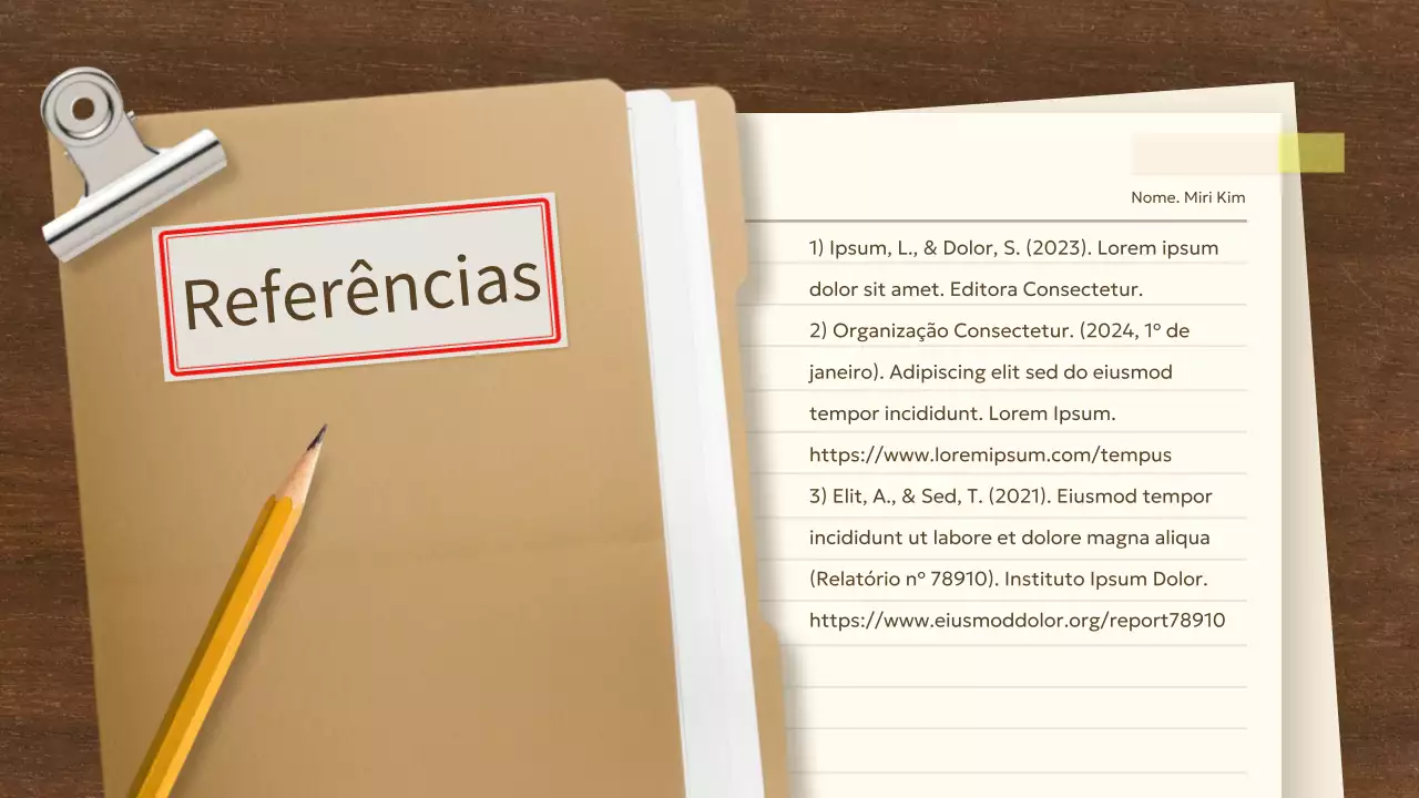 documento académico clássico bege