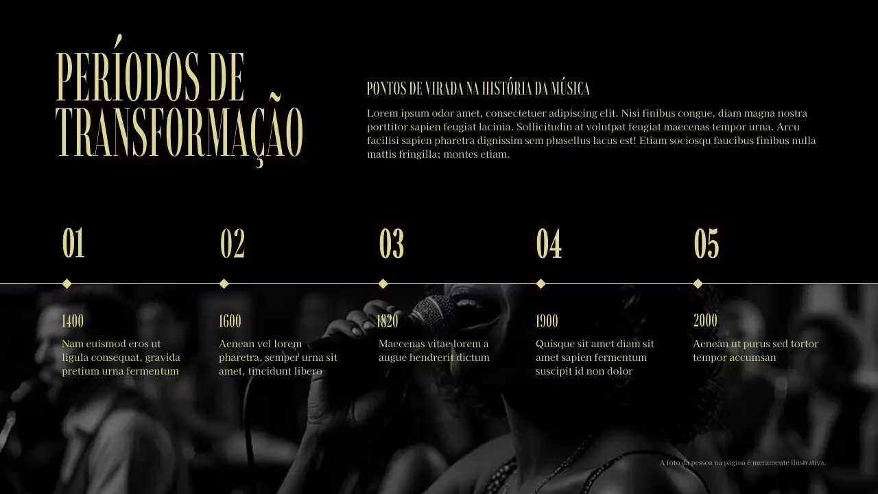 evento de música vintage negra