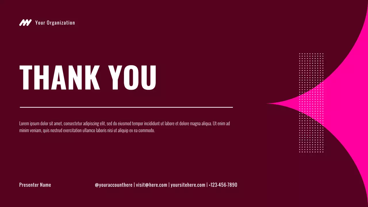 Pink and Black Women's Health Presentation