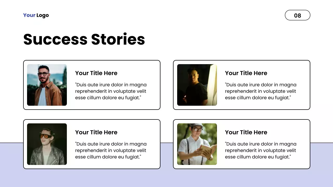 Blue Modern Impact Report Presentation